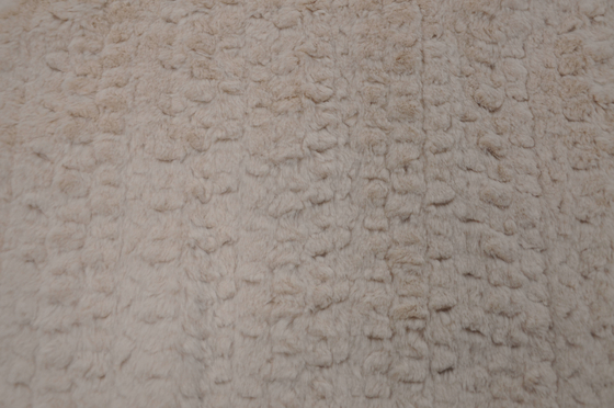 Onde entretenue 100% du polyester 150cm de tissu de fourrure de lapin de Faux ou réglable