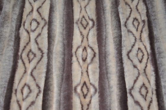 Onde entretenue 100% du polyester 150cm de fourrure de lapin d'imitation ou réglable imprimée
