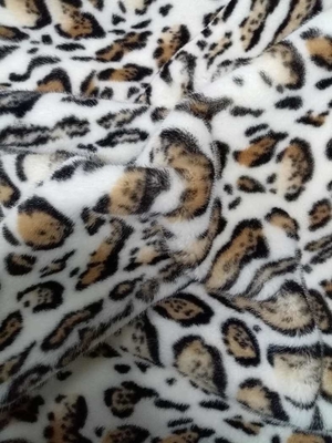 680GSM Léopard Imprimer du tissu de polyester pour la mode unique 100% tissu de polyester