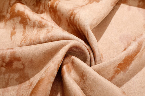 Tissu imprimé modelé de suède de Faux pour le polyester de l'habillement 155cm