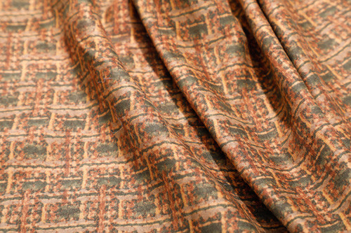 100 P enduisant le polyester brun chocolat de tissu de suède par la cour