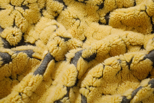 le suède de jacquard de 150cm a collé le tissu de Sherpa, laine Sherpa solide