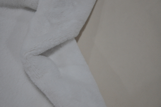 Tissu polaire en poil de lapin solide Tissu polaire collé 450 g/m²