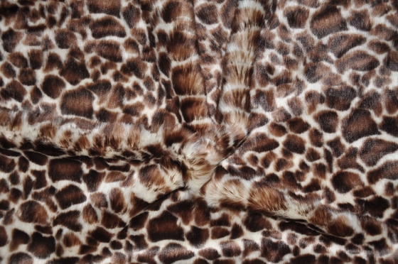 tissu de polyester d'impression du léopard 530gsm pour le tissu 100% unique de polyester de mode