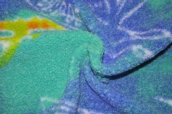 Onde entretenue 100% du polyester 150cm ou tissu réglable de Sherpa du Faux 400gsm