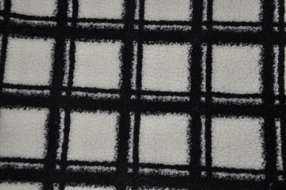 Onde entretenue 100% du polyester 150cm ou tissu réglable de Sherpa du Faux 400gsm