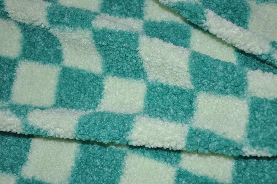 Onde entretenue 100% du polyester 150cm ou tissu réglable de Sherpa du Faux 345gsm