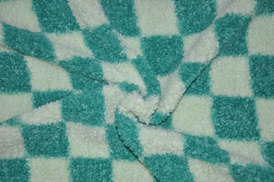 Onde entretenue 100% du polyester 150cm ou tissu réglable de Sherpa du Faux 345gsm