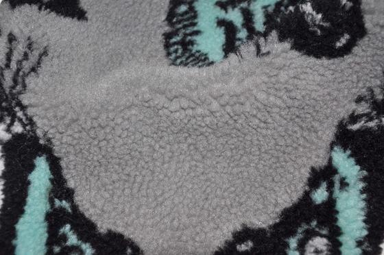 Onde entretenue 100% du polyester 150cm ou tissu réglable de Sherpa du Faux 400gsm