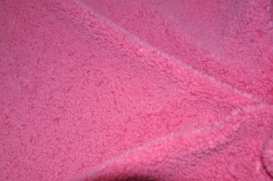 le tissu de Sherpa de Faux de 150cm a réutilisé le modèle 500gsm de jacquard de fourrure de polyester