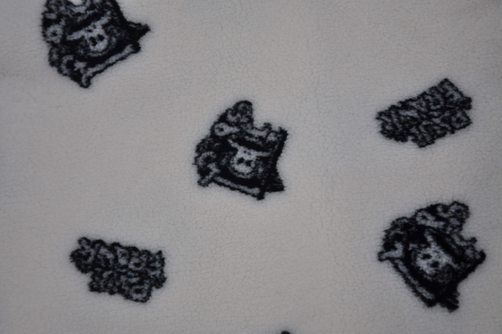 Onde entretenue 100% du polyester 150cm ou tissu réglable de Sherpa du Faux 535gsm