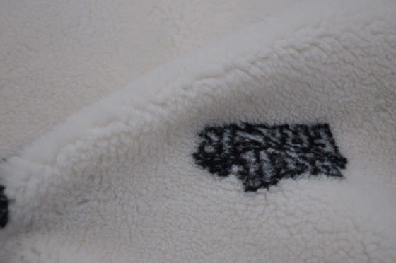 Onde entretenue 100% du polyester 150cm ou tissu réglable de Sherpa du Faux 535gsm