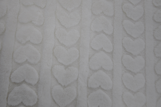 Onde entretenue 100% du polyester 150cm de tissu de fourrure de lapin de Faux ou réglable