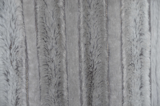 Onde entretenue 100% du polyester 150cm de fourrure de lapin d'imitation ou réglable imprimée