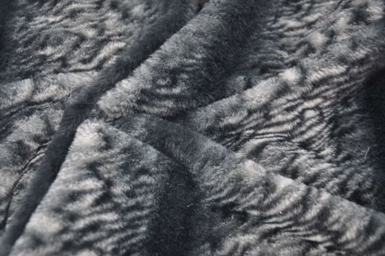 Onde entretenue 100% du polyester 150cm de fourrure de lapin d'imitation ou réglable imprimée