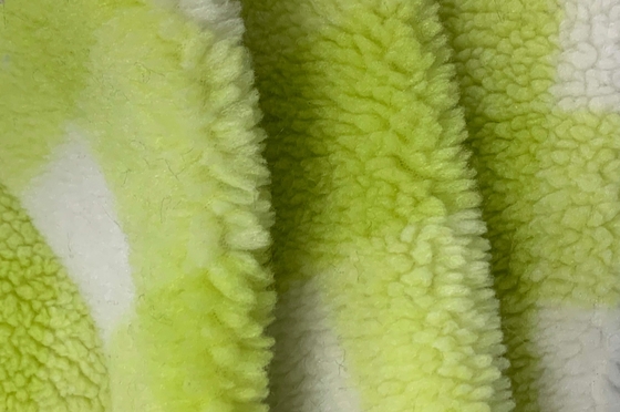 Polyester solide de tissu de Sherpa de Faux, suède Sherpa 360gsm de Faux de 150cm