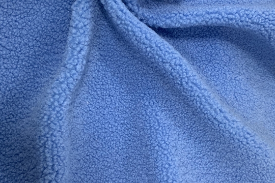 Onde entretenue 100% du polyester 150cm ou tissu réglable de Sherpa du Faux 300gsm