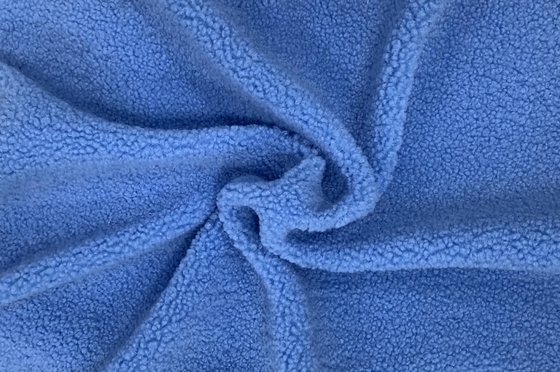 Onde entretenue 100% du polyester 150cm ou tissu réglable de Sherpa du Faux 300gsm