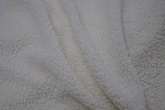Onde entretenue 100% du polyester 150cm ou tissu réglable de Sherpa du Faux 310gsm