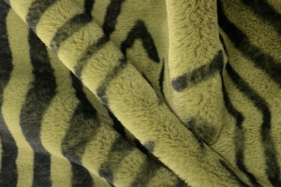 Onde entretenue 100% du polyester 150cm de fourrure de lapin d'imitation ou réglable imprimée