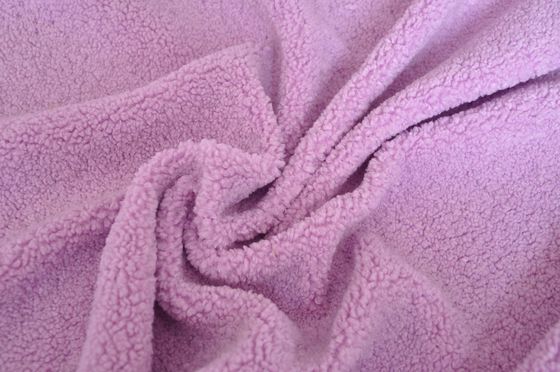 Polyester de scaphandre de jacquard de modèle de tissu tricoté par chaîne rose