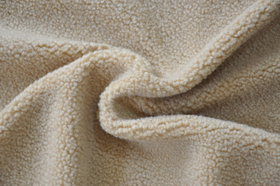 la chaîne de sherpa de faux a tricoté l'onde entretenue 100P du tissu 150cm