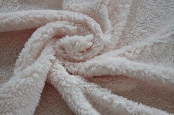 Tissu de mélange solide rouge de coton de laine de Shu Velveteen 150cm