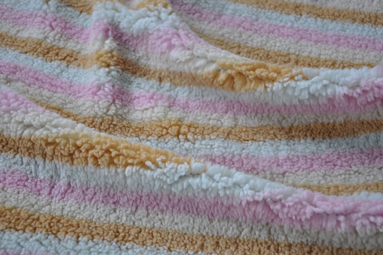 Doux et confortable, chaud et consolidant le tissu de mélange de Shu Velveteen Polyester Wool Cotton