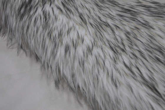 Long jacquard 100%AC de tissu de fourrure de cheveux ou mélangé à l'imper
