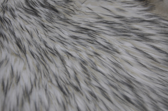 Long jacquard 100%AC de tissu de fourrure de cheveux ou mélangé à l'imper