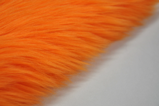le long tissu orange de Fox de Faux de fourrure de Faux de cheveux de la couleur 150cm, présentent votre personnalité et faire votre espace se tenir