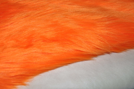 le long tissu orange de Fox de Faux de fourrure de Faux de cheveux de la couleur 150cm, présentent votre personnalité et faire votre espace se tenir