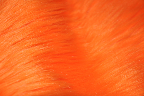 le long tissu orange de Fox de Faux de fourrure de Faux de cheveux de la couleur 150cm, présentent votre personnalité et faire votre espace se tenir