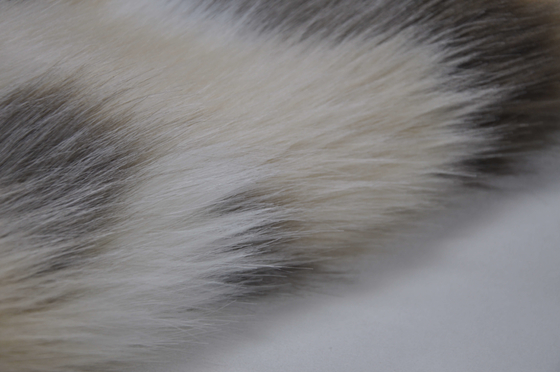 Le tissu mélangé de fourrure de Fox de Faux de jacquard, longue fourrure de faux de cheveux de 150cm, créent des conceptions à la maison uniques de décor et de rideau
