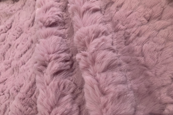 Tissu en fourrure de lapin en peluche douce et fausse pour vêtements et accessoires