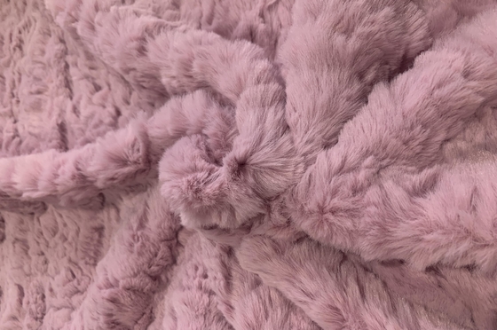 Tissu en fourrure de lapin en peluche douce et fausse pour vêtements et accessoires