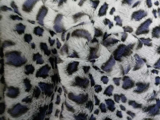 Tissu 100% luxueux de polyester d'impression de léopard pour la mode unique