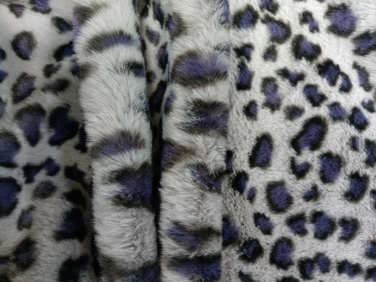 Tissu 100% luxueux de polyester d'impression de léopard pour la mode unique