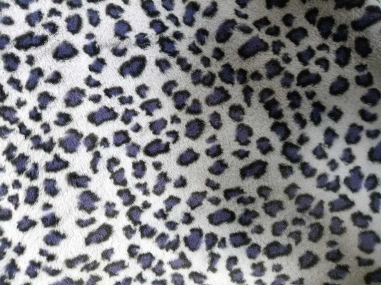 Tissu 100% luxueux de polyester d'impression de léopard pour la mode unique