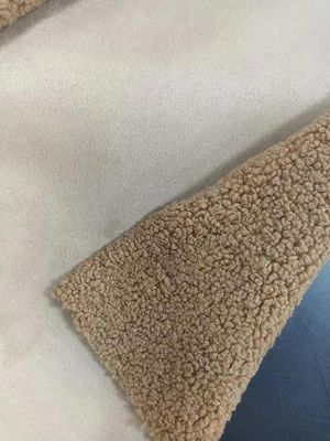 760gm Teddy tricoté en tissu en peluche en peluche en tissu composite en daim de la même couleur